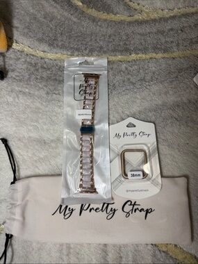 My Pretty Strap Rose Gold and Ceramic-Link Watch Band for 38/40/41mm